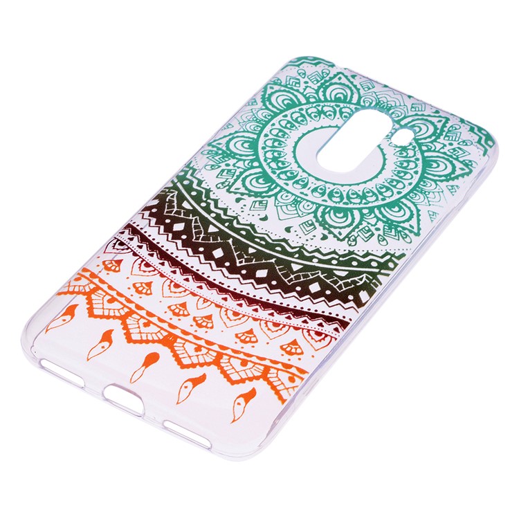 Pattern Printing Flexible TPU Phone Case for Xiaomi Pocophone F1 / Poco F1 (India) - Colorful Mandala-3