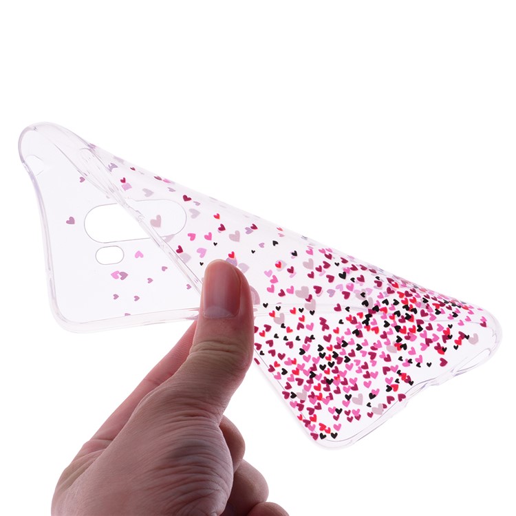 Pattern Printing Flexible TPU Phone Casing for Xiaomi Pocophone F1 / Poco F1 (India) - Pretty Hearts-5