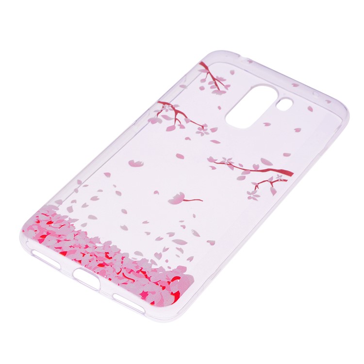 Pattern Printing Flexible TPU Phone Shell for Xiaomi Pocophone F1 / Poco F1 (India) - Falling Petals-3