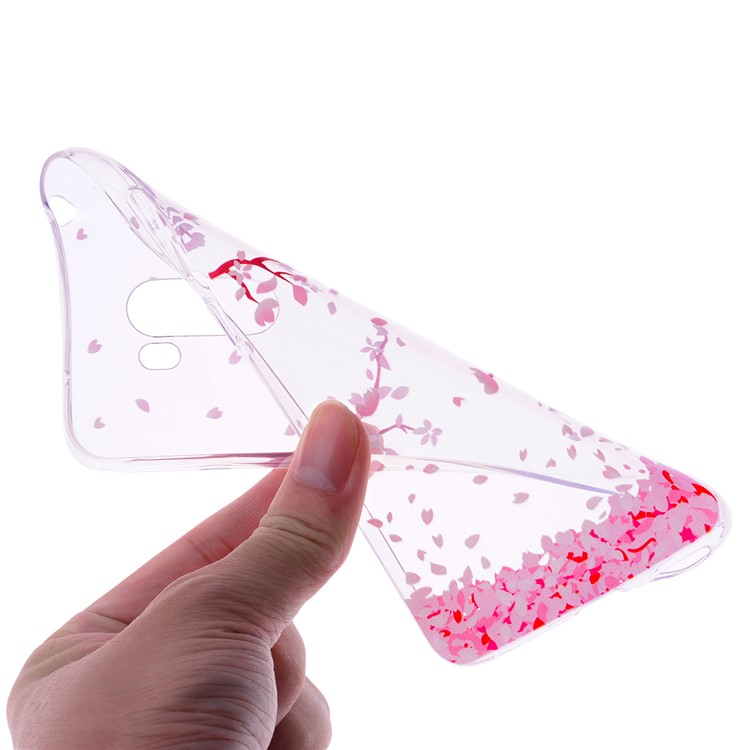 Pattern Printing Flexible TPU Phone Shell for Xiaomi Pocophone F1 / Poco F1 (India) - Falling Petals-5