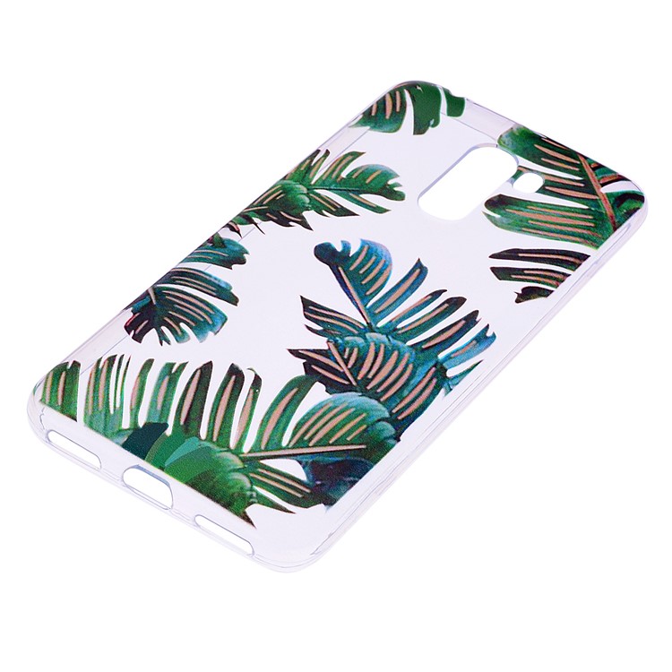Pattern Printing Flexible TPU Back Case for Xiaomi Pocophone F1 / Poco F1 (India) - Leaves-3