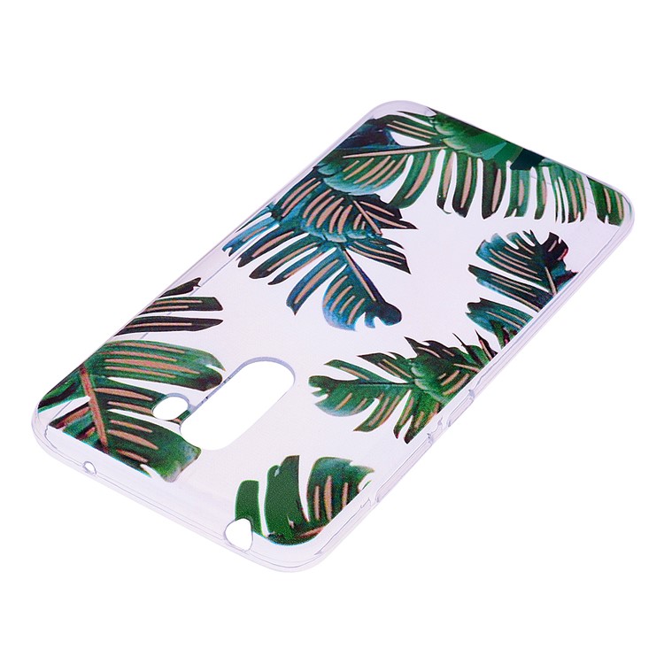 Pattern Printing Flexible TPU Back Case for Xiaomi Pocophone F1 / Poco F1 (India) - Leaves-4