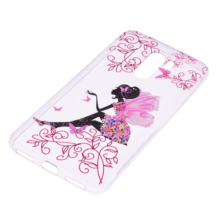 Pattern Printing Flexible TPU Mobile Phone Cover for Xiaomi Pocophone F1 / Poco F1 (India) - Butterfly Fairy-3