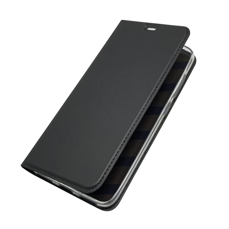 Auto-absorbed Card Holder Stand Leather Mobile Case for Xiaomi Pocophone F1 / Poco F1 (India) - Black-7