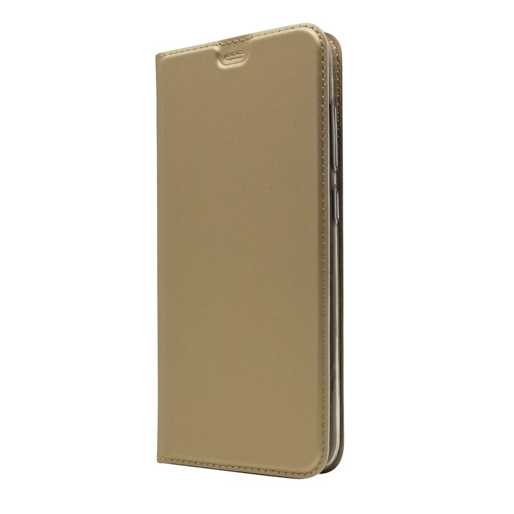 Auto-absorbed Card Holder Stand Leather Phone Shell for Xiaomi Pocophone F1 / Poco F1 (India) - Gold-7