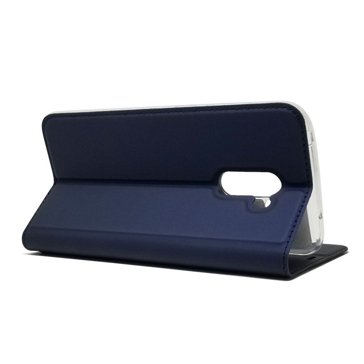 Auto-absorbed Card Holder Stand Leather Case Accessory for Xiaomi Pocophone F1 / Poco F1 (India) - Dark Blue-6
