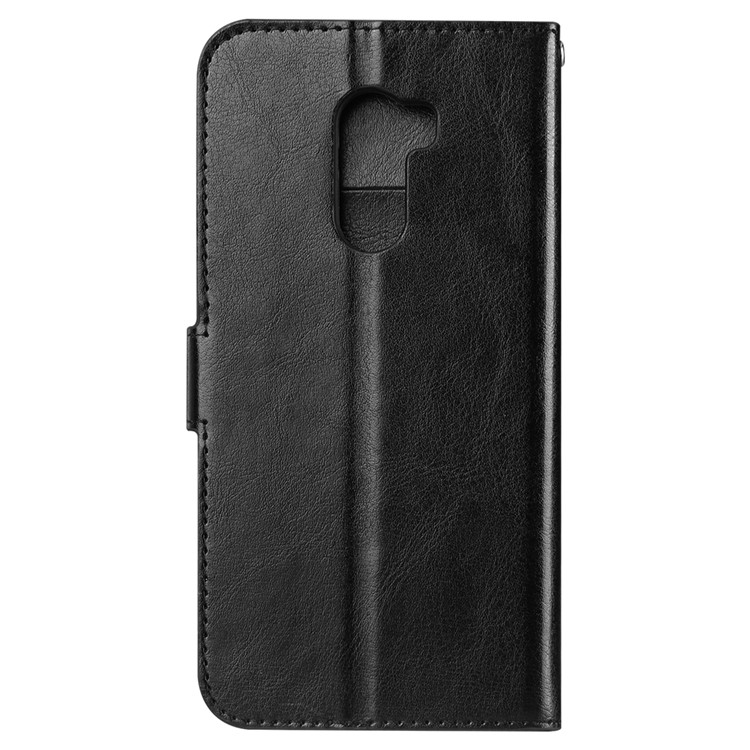 Crazy Horse Texture Wallet Stand Leather Phone Case for Xiaomi Pocophone F1 / Poco F1 (India) - Black-3