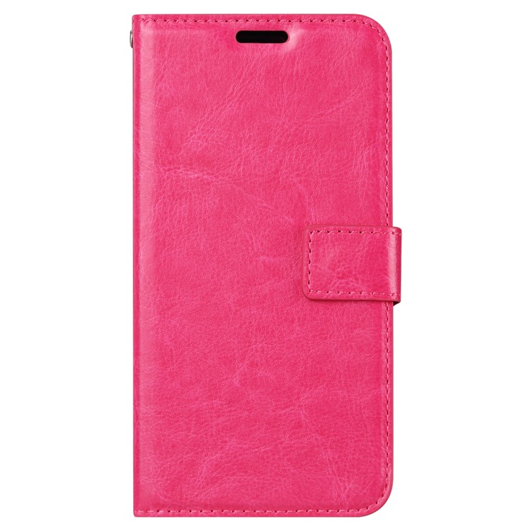 Crazy Horse Texture Wallet Stand Leather Phone Casing for Xiaomi Pocophone F1 / Poco F1 (India) - Rose-2