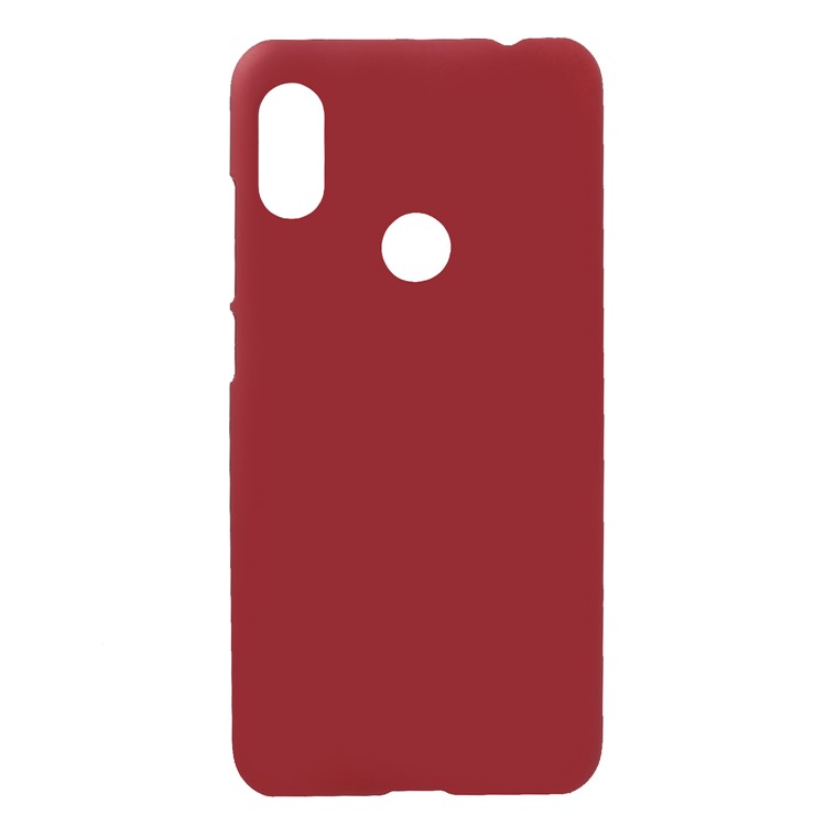 Rubberized Hard Plastic Case for Xiaomi Redmi Note 6 Pro - Red-1