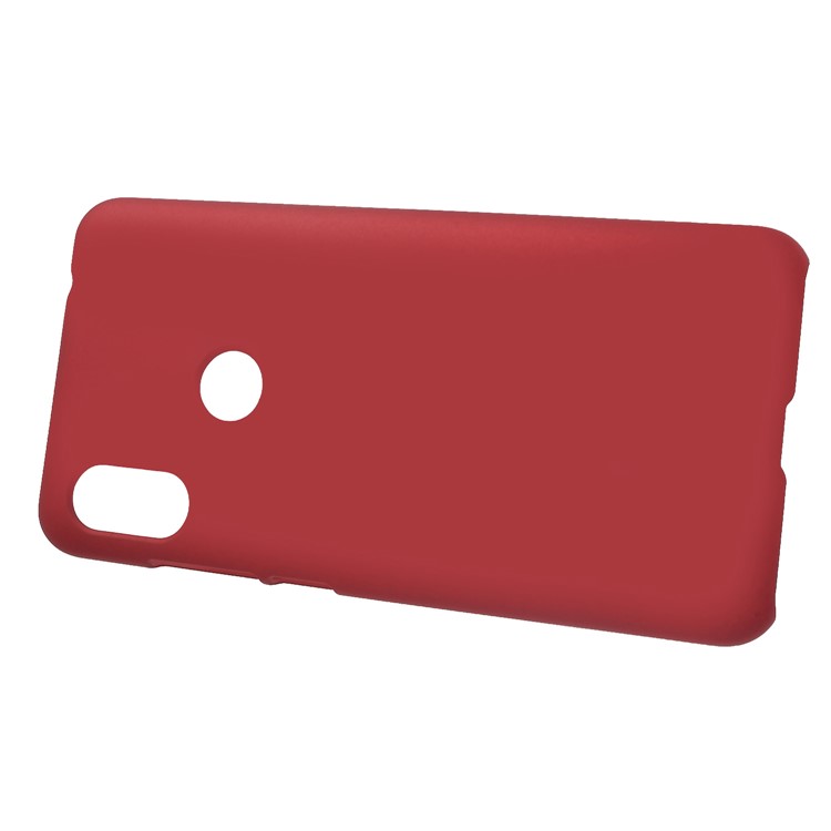 Rubberized Hard Plastic Case for Xiaomi Redmi Note 6 Pro - Red-2