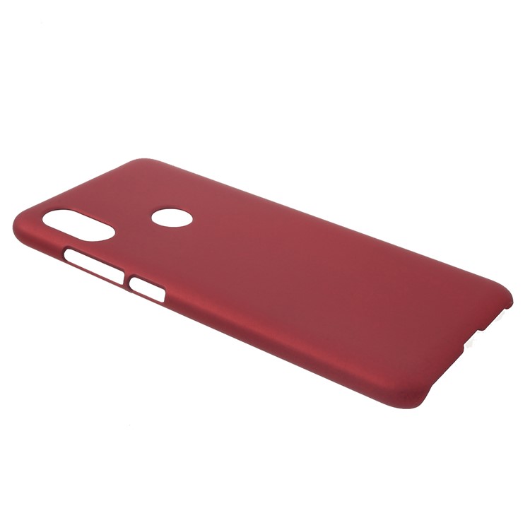 Rubberized Hard Plastic Case for Xiaomi Redmi Note 6 Pro - Red-3