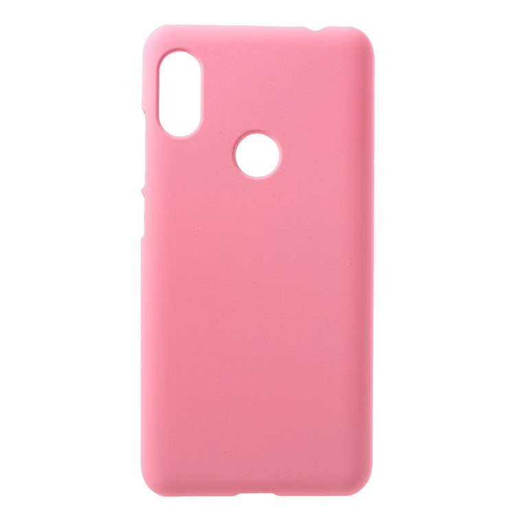 Rubberized Hard Back Case for Xiaomi Redmi Note 6 Pro - Pink-1
