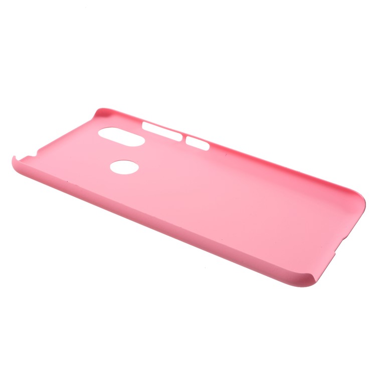 Rubberized Hard Back Case for Xiaomi Redmi Note 6 Pro - Pink-3
