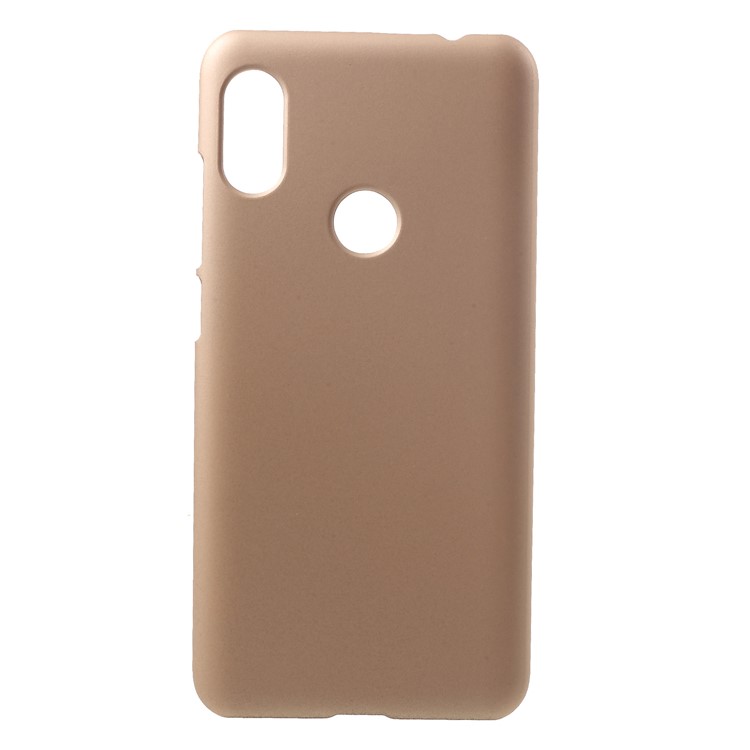 Rubberized Hard Plastic Cover Case for Xiaomi Redmi Note 6 Pro - Gold-1