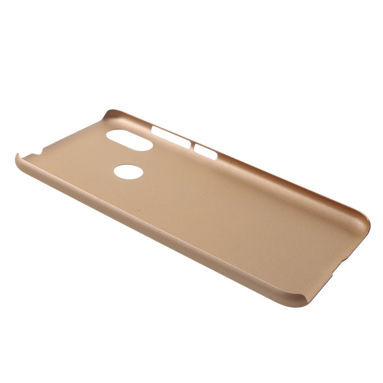 Rubberized Hard Plastic Cover Case for Xiaomi Redmi Note 6 Pro - Gold-3