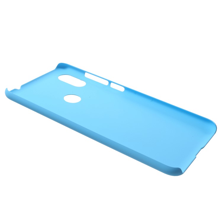 Rubberized Hard Shell Cover Case for Xiaomi Redmi Note 6 Pro - Baby Blue-3