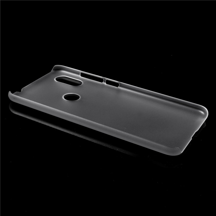 Rubberized Hard Phone Cover Case for Xiaomi Redmi Note 6 Pro - Transparent-3