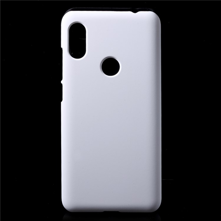 Rubberized Hard Plastic Case Accessory for Xiaomi Redmi Note 6 Pro - White-1