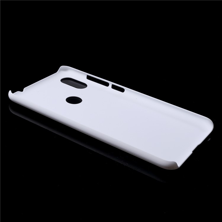 Rubberized Hard Plastic Case Accessory for Xiaomi Redmi Note 6 Pro - White-3