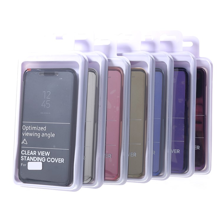 View Window Plated Mirror Surface Leather Stand Cover for Xiaomi Redmi 6 - Rose Gold-7