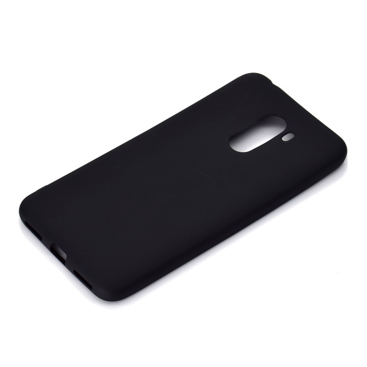Soft Frosted TPU Case for Xiaomi Pocophone F1 / Poco F1 in India - Black-3