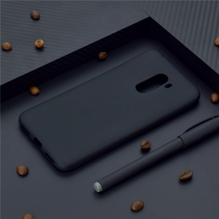 Soft Frosted TPU Case for Xiaomi Pocophone F1 / Poco F1 in India - Black-6
