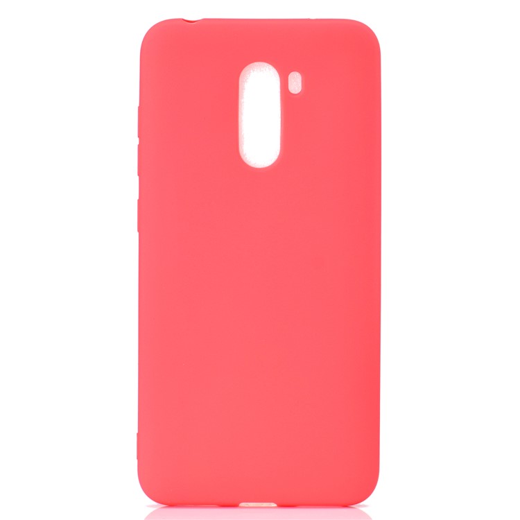 Soft Frosted TPU Cover Case for Xiaomi Pocophone F1 / Poco F1 in India - Red-2