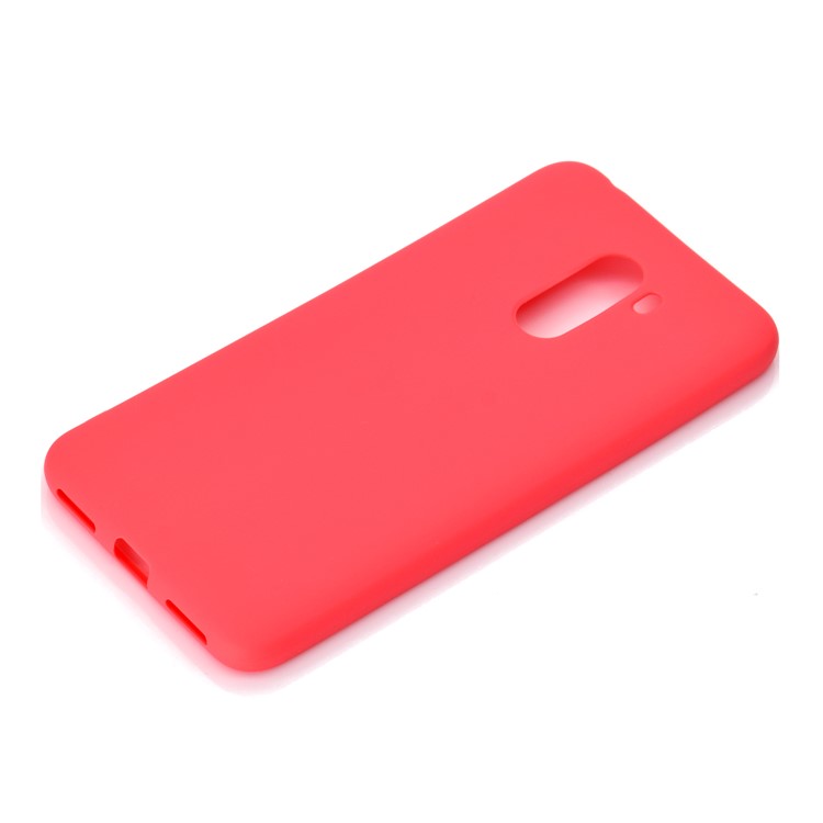 Soft Frosted TPU Cover Case for Xiaomi Pocophone F1 / Poco F1 in India - Red-3