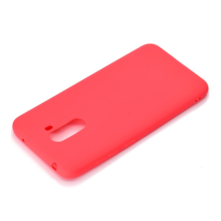 Soft Frosted TPU Cover Case for Xiaomi Pocophone F1 / Poco F1 in India - Red-4