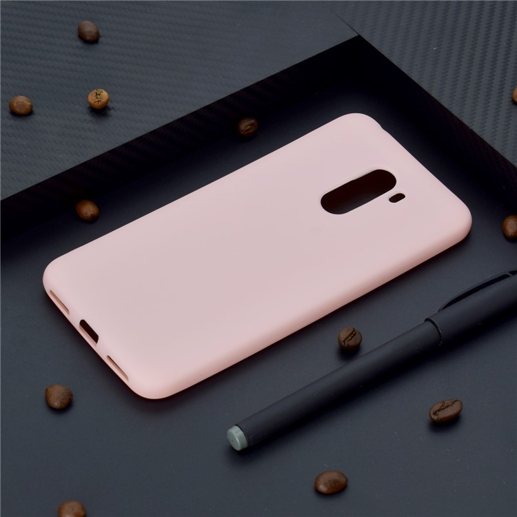 Soft Frosted TPU Phone Case for Xiaomi Pocophone F1 / Poco F1 in India - Pink-6