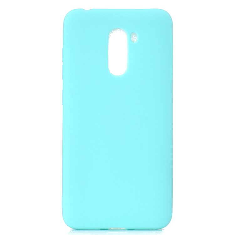 Case de Cubierta de Caparazón TPU Con Esmerza Blanda Para el Pocophone F1 de Xiaomi F1 / Poco F1 en India - Bebe Azul