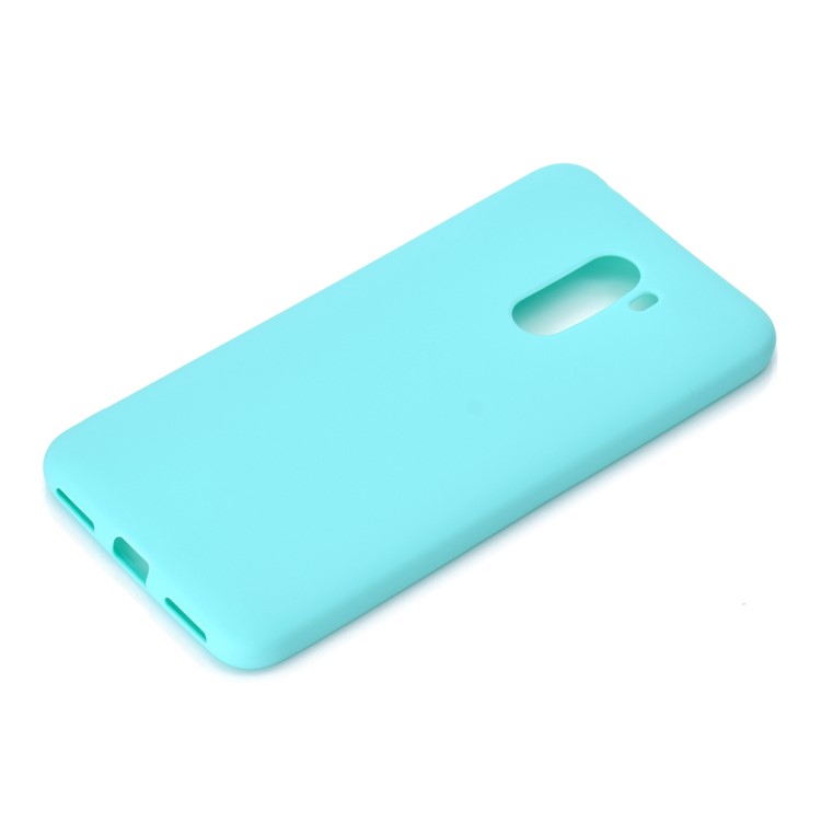 Case de Cubierta de Caparazón TPU Con Esmerza Blanda Para el Pocophone F1 de Xiaomi F1 / Poco F1 en India - Bebe Azul