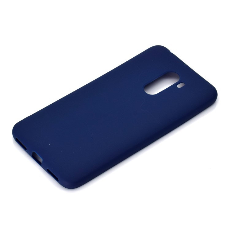 Soft Frosted TPU Cover Case for Xiaomi Pocophone F1 / Poco F1 in India - Dark Blue-3