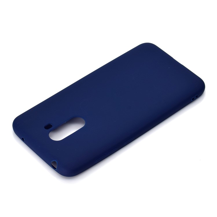Soft Frosted TPU Cover Case for Xiaomi Pocophone F1 / Poco F1 in India - Dark Blue-4