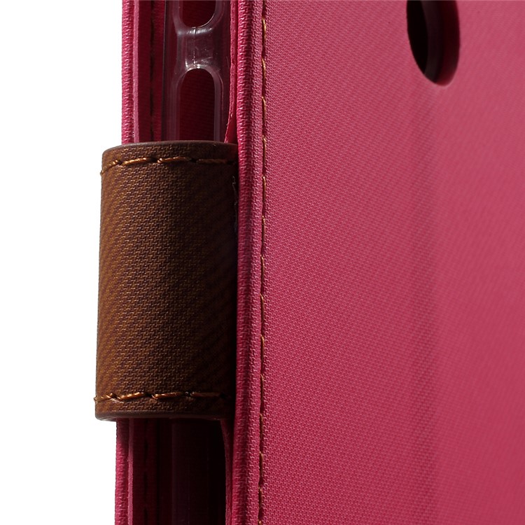 ROAR KOREA Twill Grain Leather Wallet Case Cover for Xiaomi Redmi Note 4 - Rose-8