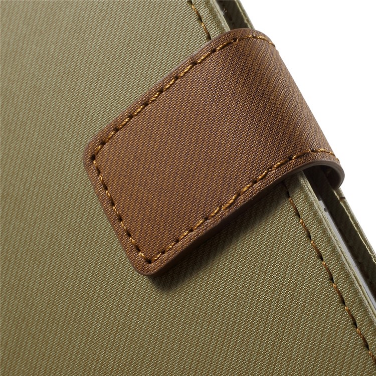 ROAR KOREA Twill Grain Leather Card Holder Case for Xiaomi Redmi Note 4 - Khaki-6