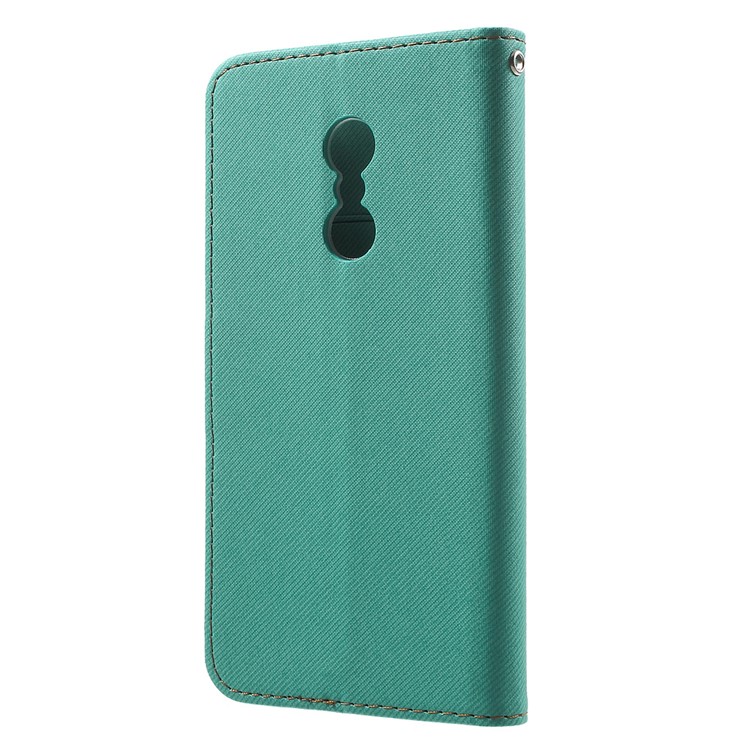 ROAR KOREA Twill Grain PU Leather Wallet Case for Xiaomi Redmi Note 4 - Green-2