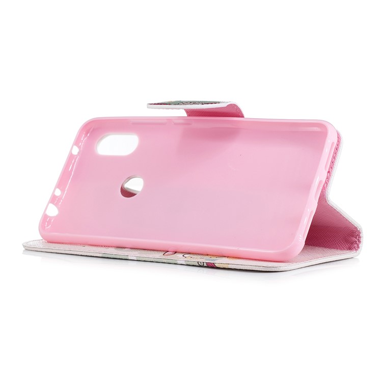 Pattern Printing Wallet Stand Leather Casing for Xiaomi Redmi Note 6 - Unicorn-10