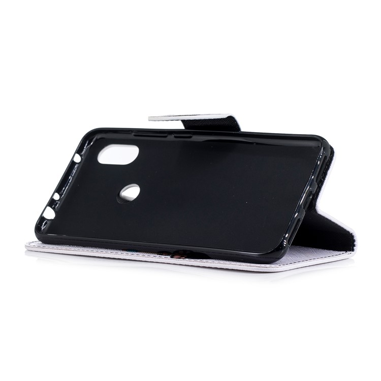 Pattern Printing Wallet Stand Leather Cellphone Case for Xiaomi Redmi Note 6 Pro - Panda Holding a Bottle-10