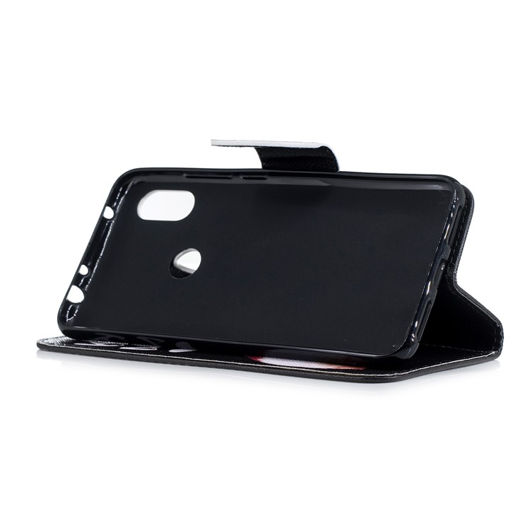 Pattern Printing PU Leather Magnetic Wallet Stand Cover for Xiaomi Redmi Note 6 Pro - Kiss My Ass-10