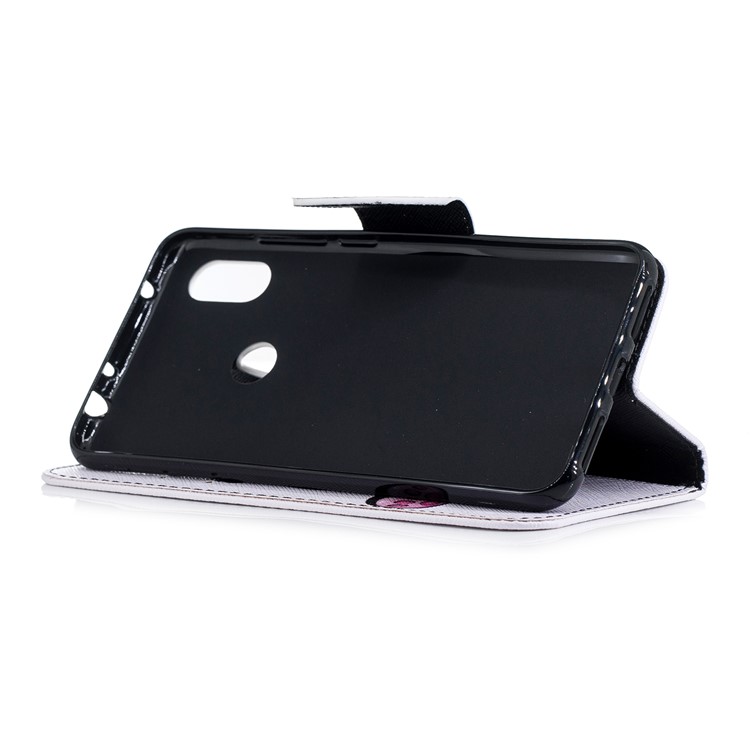 Pattern Printing PU Leather Magnetic Wallet Stand Protective Cover for Xiaomi Redmi Note 6 Pro - Cute Panda-10