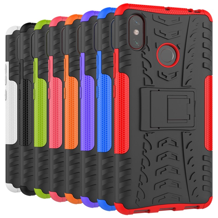 Cool Tyre Hybrid PC + TPU Kickstand Case for Xiaomi Mi Max 3 - Black-12