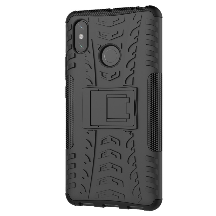 Cool Tire Hybrid PC + TPU Buickstand Case Pour Xiaomi mi Max 3 - le Noir