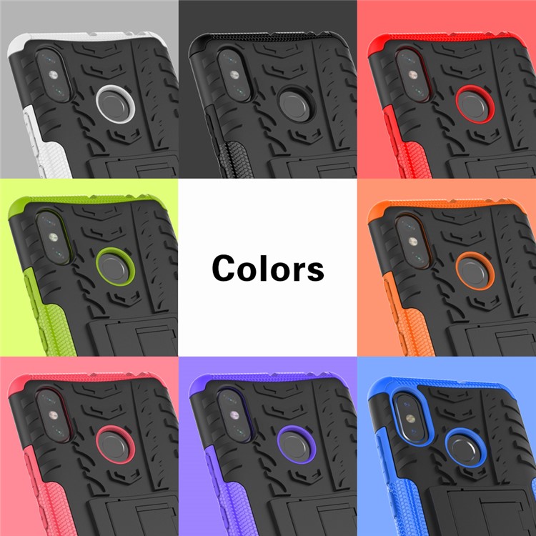 Cool Tyre Hybrid PC + TPU Kickstand Phone Cover for Xiaomi Mi Max 3 - White-10