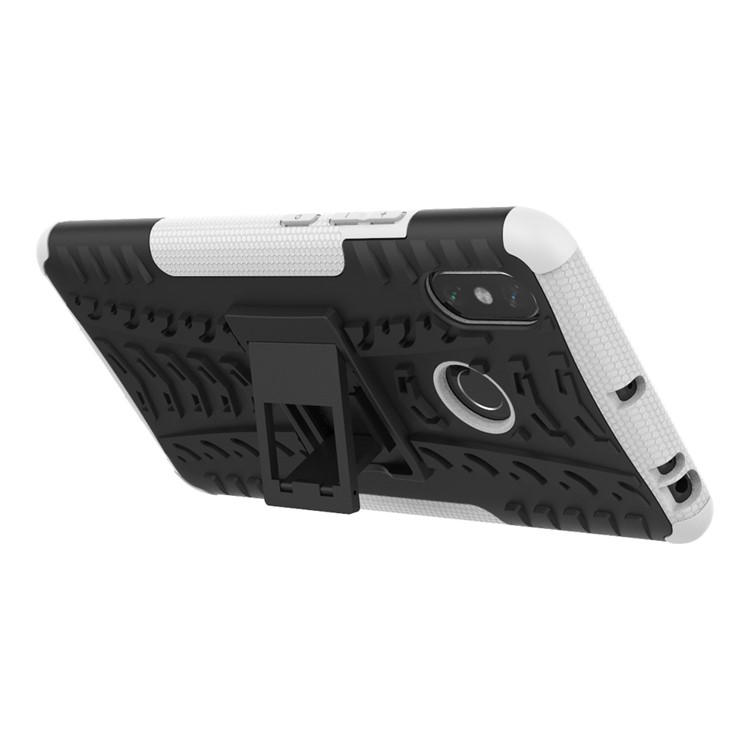 Cool Tyre Hybrid PC + TPU Kickstand Phone Cover for Xiaomi Mi Max 3 - White-5