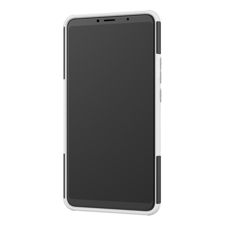 Cool Tyre Hybrid PC + TPU Kickstand Phone Cover for Xiaomi Mi Max 3 - White-6
