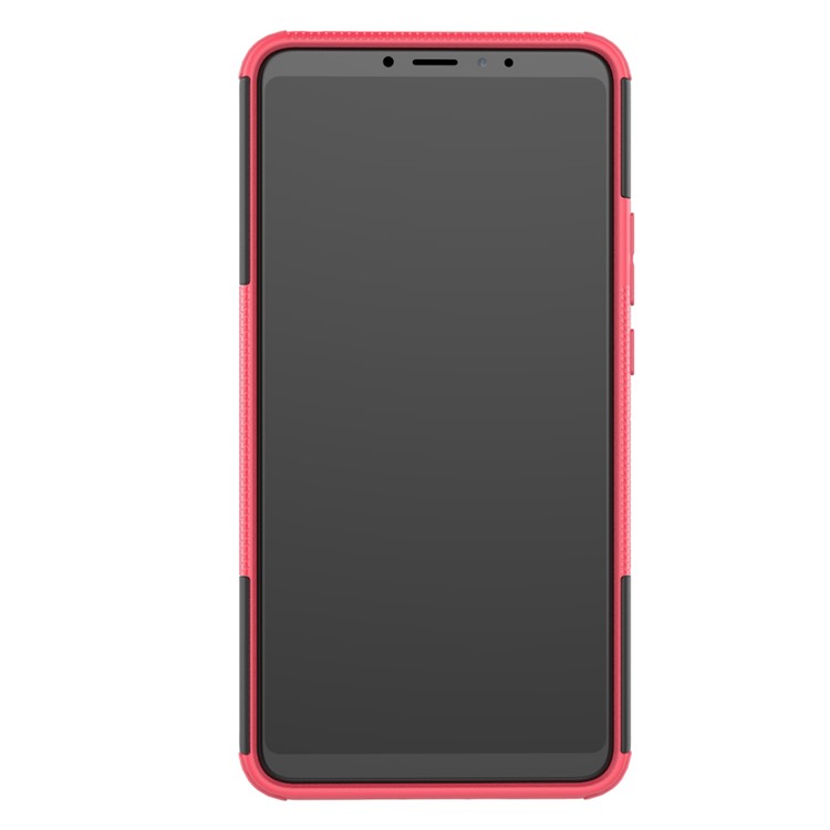 Cool Tyre Hybrid PC + TPU Kickstand Case Cover for Xiaomi Mi Max 3 - Rose-8