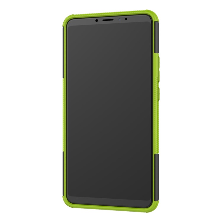 Cool Tyre Hybrid PC + TPU Kickstand Shell Cover for Xiaomi Mi Max 3 - Green-7