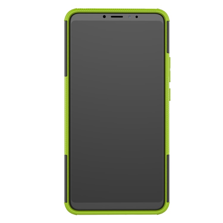 Cool Tyre Hybrid PC + TPU Kickstand Shell Cover for Xiaomi Mi Max 3 - Green-8
