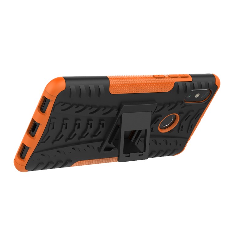 Cool Tyre Hybrid PC + TPU Kickstand Mobile Cover for Xiaomi Mi Max 3 - Orange-5